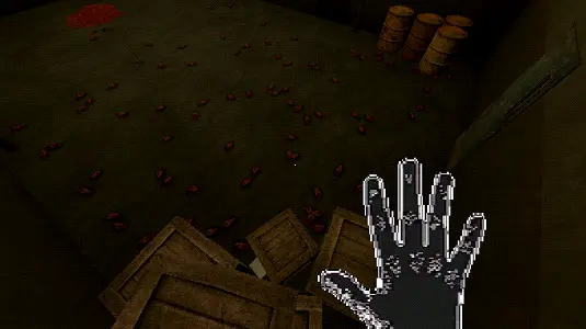 When the Clock Stops screenshot showing a first-person survival moment