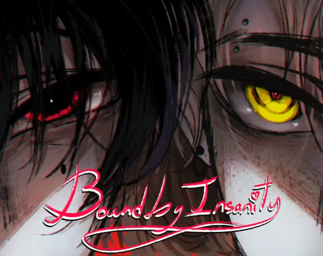Bound By Insanity thumbnail showing the yandere visual novel cover art