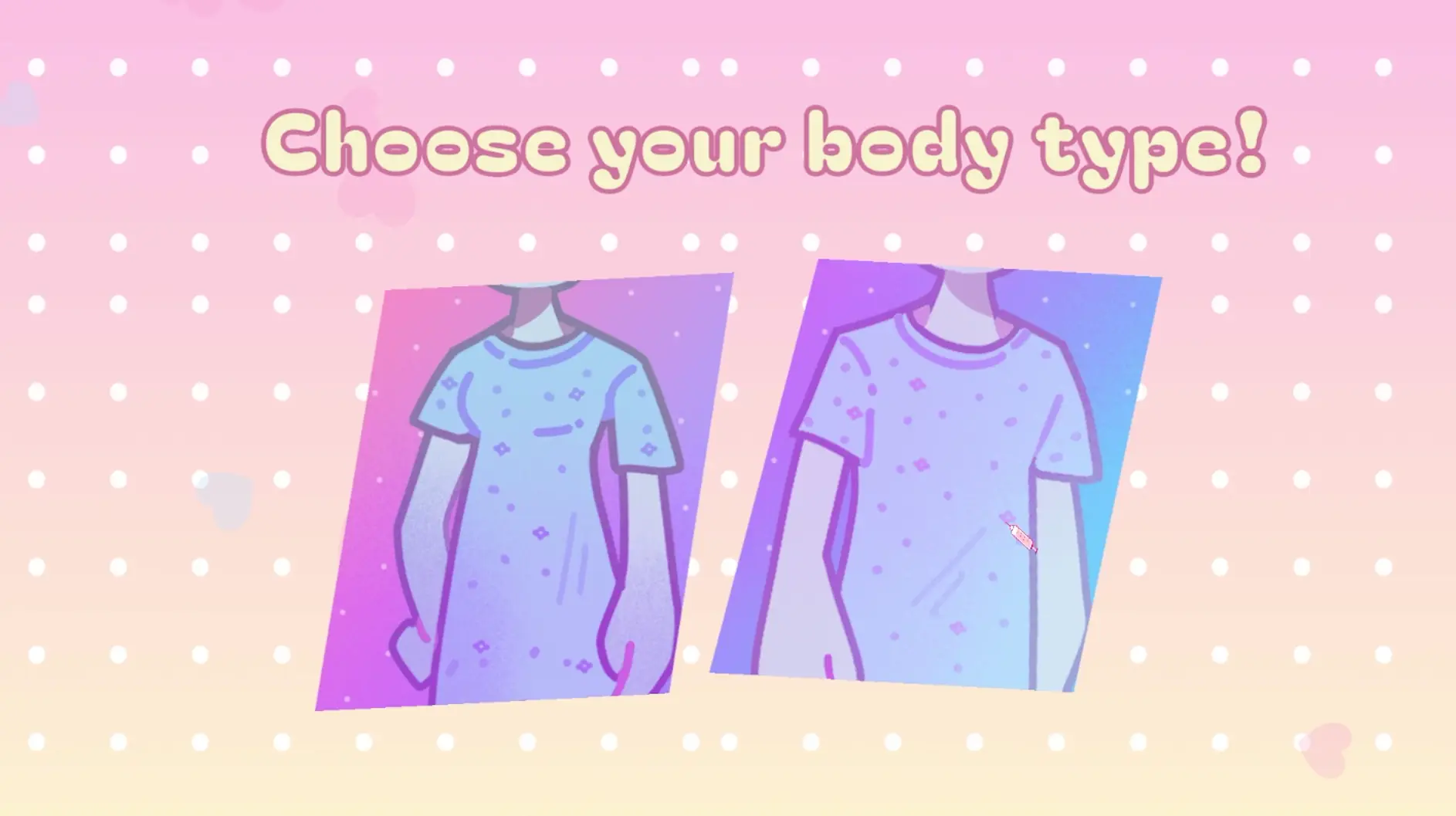 Character appearance selection with two figures